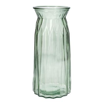 Bordvas RUBIE i glas, grön-klar, 24cm, Ø11cm