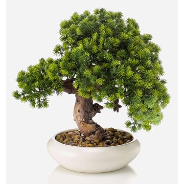 Konstgjord bonsai-lärk MIRSANDA i bonsaiskål, 35cm