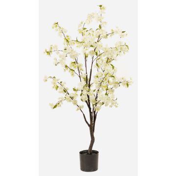 Konstgjord körsbärsblomstrande träd JANKFUN med blommor, konstgjord stam, vit, 135cm Konstgjord körsbärsblomstrande träd JANKFUN med blommor, konstgjord stam, vit, 135cm