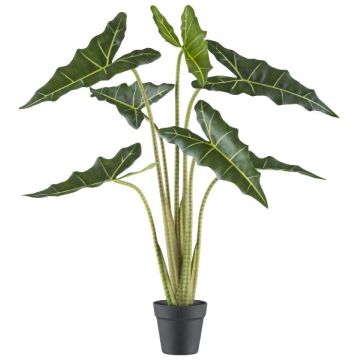 Konstväxt Alocasia Sanderiana NARLO, dekorativ kruka, grön, 100cm Konstväxt Alocasia Sanderiana NARLO, dekorativ kruka, grön, 100cm