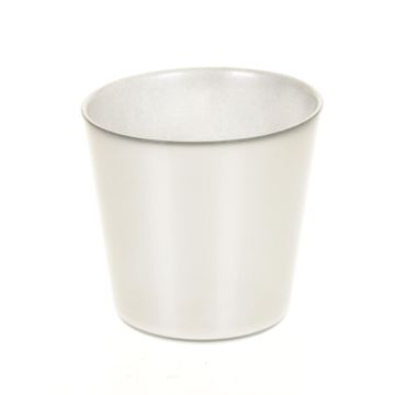 Glaskruka ALENA SHINY, glänsande silver, 12,5cm, Ø13,3cm