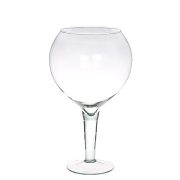 XXL Gin Tonic-dekorationsglas DANSON på fot, klart, 33cm, Ø19cm