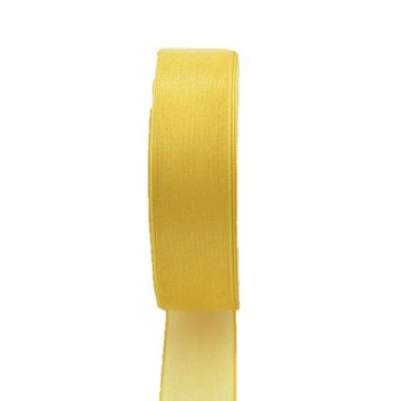 Organzaband OSNA, gult, 50m, 10mm Organzaband OSNA, gult, 50m, 10mm