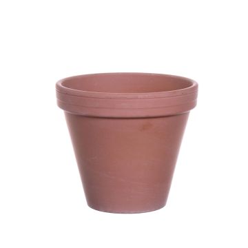 Rund lerkruka DAPHE, brun, 17,7cm, Ø20cm