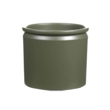 Keramikkruka ALCHIBA, mörk olivgrön-mat, 12,5cm, Ø14cm Keramikkruka ALCHIBA, mörk olivgrön-mat, 12,5cm, Ø14cm