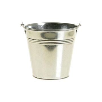 Zinkhink DEVIS med handtag, silver, 9,6cm, Ø11cm