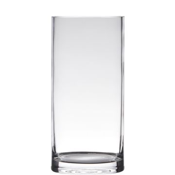 Glasvas, cylindrisk, SANSA EARTH, klar, 40cm, Ø12cm Glasvas, cylindrisk, SANSA EARTH, klar, 40cm, Ø12cm