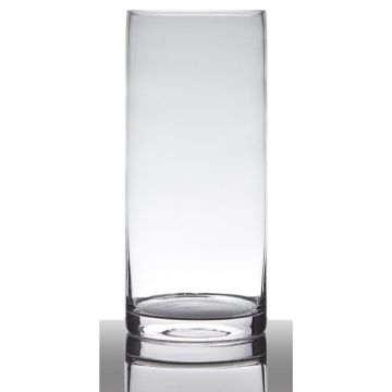 Glasvas, cylindrisk, SANSA EARTH, klar, 35cm, Ø15cm Glasvas, cylindrisk, SANSA EARTH, klar, 35cm, Ø15cm