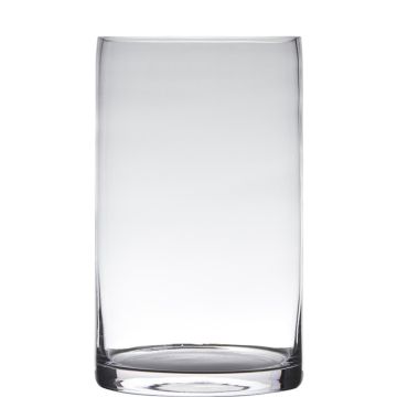 Glasvas, cylindrisk, SANSA EARTH, klar, 40cm, Ø15cm Glasvas, cylindrisk, SANSA EARTH, klar, 40cm, Ø15cm