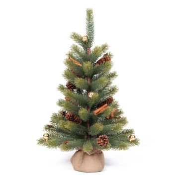 Konstgjord gran KEMI, dekorerad, 45cm, Ø25cm Konstgjord gran KEMI, dekorerad, 45cm, Ø25cm