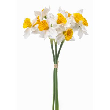 Konstgjord blomsterbukett med narcisser BROZIN, vit-gul, 40cm Konstgjord blomsterbukett med narcisser BROZIN, vit-gul, 40cm