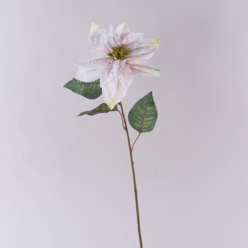 Konstgjord sammetjulstjärna LIBASSE, vit-rosa, 65cm Konstgjord sammetjulstjärna LIBASSE, vit-rosa, 65cm