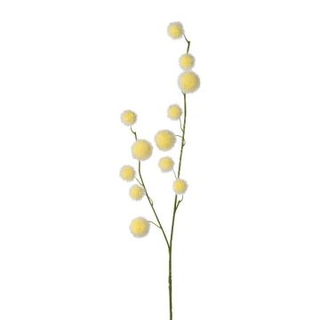 Konstgjord gren ballong-euforbia YANIKA, frukter, ljusgul, 105cm