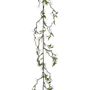 Konstblommor, girland Jasmin VINDOR, vit, 180cm