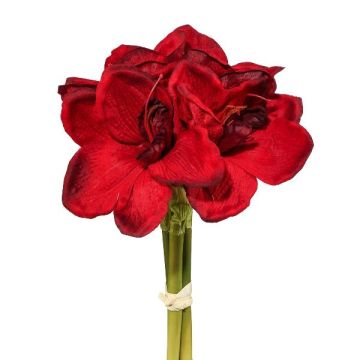 Konstblombukett Amaryllis LOMIRE, mörkröd, 30cm Konstblombukett Amaryllis LOMIRE, mörkröd, 30cm