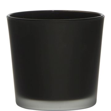Glaskruka ALENA FROST, mat svart, 11cm, Ø11,5cm Glaskruka ALENA FROST, mat svart, 11cm, Ø11,5cm
