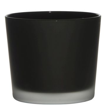 Glasöverkruka ALENA FROST, mat svart, 12,5cm, Ø14,5cm Glasöverkruka ALENA FROST, mat svart, 12,5cm, Ø14,5cm
