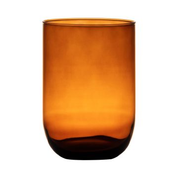 Glasvas för bordet MARISA, orange-brun-klar, 20cm, Ø14cm Glasvas för bordet MARISA, orange-brun-klar, 20cm, Ø14cm