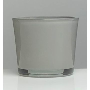 Glasöverkruka ALENA, grå, 11cm, Ø11,5cm Glasöverkruka ALENA, grå, 11cm, Ø11,5cm