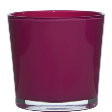 Glasöverkruka ALENA, magenta, 16cm, Ø17cm Glasöverkruka ALENA, magenta, 16cm, Ø17cm