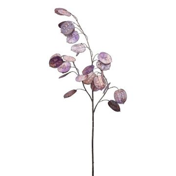 Dekorativ kvist silverblad SNALKE, aubergine, 75cm Dekorativ kvist silverblad SNALKE, aubergine, 75cm