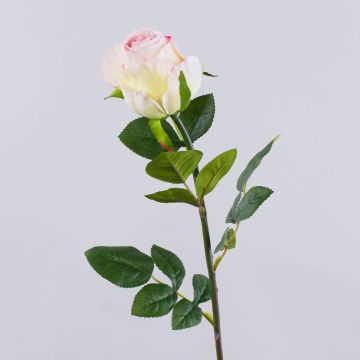 Konstgjord ros SUNJIK, rosa-krämfärgad, 75cm, Ø7cm