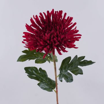 Konstgjord krysantemum HIKJON, röd, 75cm, Ø18cm