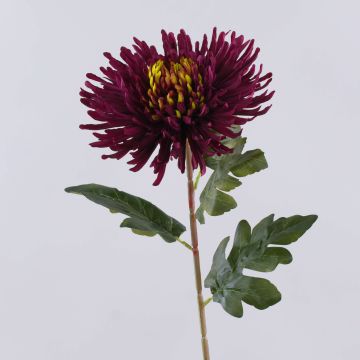 Konstgjord krysantemum HIKJON, vinröd, 75cm, Ø18cm