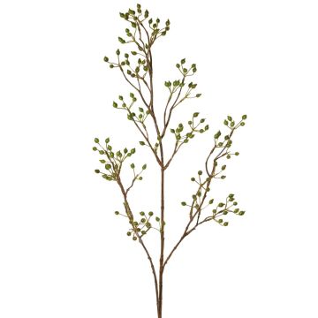 Dekorativ kvist av vildros HIKERNO med nypon, grön, 100cm Dekorativ kvist av vildros HIKERNO med nypon, grön, 100cm