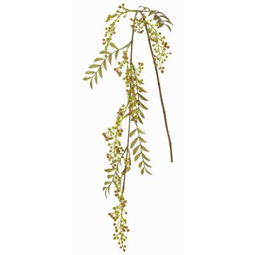 Konstgjord rönnkvist JANNAH med frukter, grön, 120cm