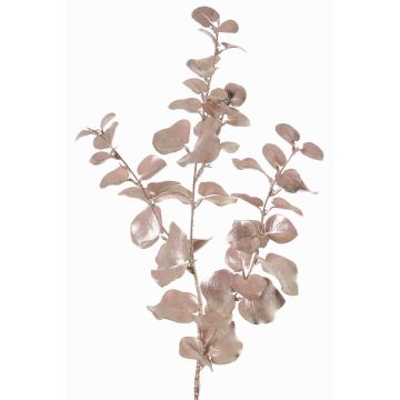 Konstgjord eukalyptusgren MALFHY, metallic-ljusrosa, 75cm