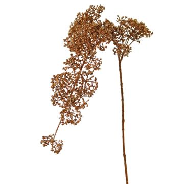 Konstgjord snöbollsgren SALFHY med knoppar, metallic-koppar, 90cm Konstgjord snöbollsgren SALFHY med knoppar, metallic-koppar, 90cm