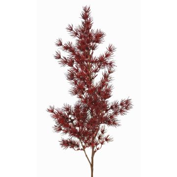 Konstgjord Asparagus umbellatus-gren DIKERNO, vinröd, 75cm