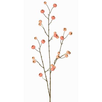 Konstgjord prydnadsäppelgren NONGIH med frukter, ljusrosa, 90cm