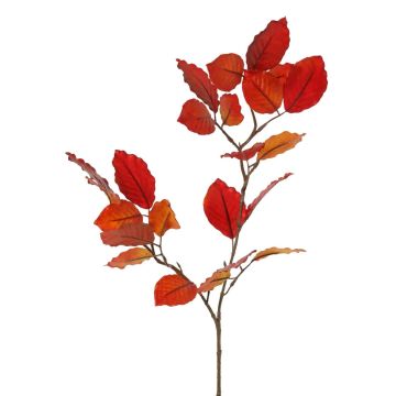 Dekorativ gren av bok LOPERDY, röd-orange, 70cm