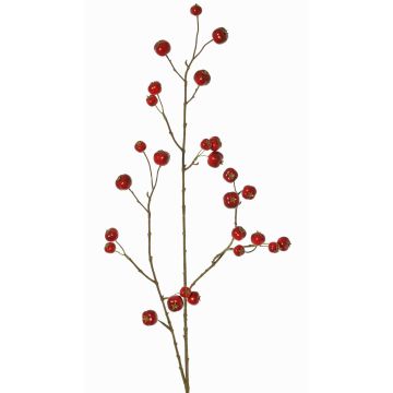 Konstgjord gren av prydnadsäpple NONGIH med frukter, mörkröd, 90cm Konstgjord gren av prydnadsäpple NONGIH med frukter, mörkröd, 90cm