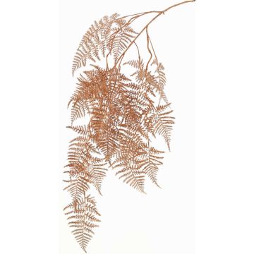 Dekorativ gren av Asparagus plumosus MELFHY, hängande, metallic-koppar, 130cm