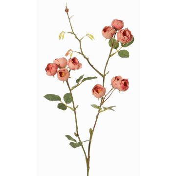 Konstgjord kålroskvist LORRAINE, Eco Collection, gammaldagsrosa, antikrosat, 60cm, Ø3cm