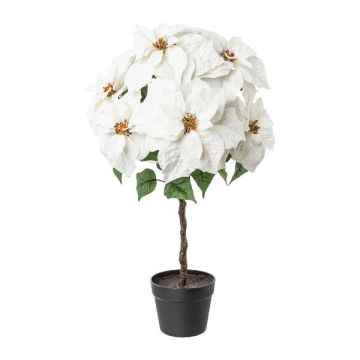 Sammetjulstjärna DRENMA, dekorativ kruka, vit, 75cm Sammetjulstjärna DRENMA, dekorativ kruka, vit, 75cm