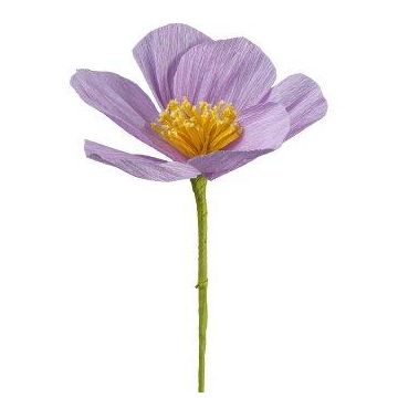 Dekorationsblomma anemon JURLA av papper, lila, 35cm Dekorationsblomma anemon JURLA av papper, lila, 35cm