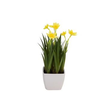 Konstgjord narciss AMANDINE, gul, 23cm