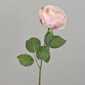 Konstgjord ros FINAKAS, rosa, 65cm, Ø9cm