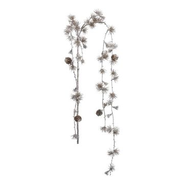 Konstgjord gren av cederträd KROMEL med kottar, hängande, metalliskt champagnefärgad, metallic-champagne, 125cm Konstgjord gren av cederträd KROMEL med kottar, hängande, metalliskt champagnefärgad, metallic-champagne, 125cm