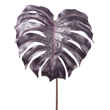 Dekorationsblad Philodendron Monstera Deliciosa TRAXOS, aubergine, 80cm Dekorationsblad Philodendron Monstera Deliciosa TRAXOS, aubergine, 80cm