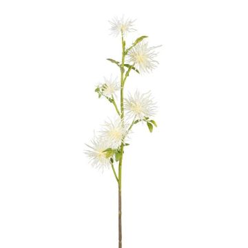 Konstgjord kvist, kuggdistel ZORLIM, vit, 55cm