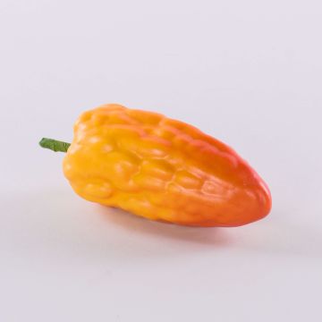 Dekorativ frukt, kakaofrukt FORDIHAN, orange-gul, 13cm