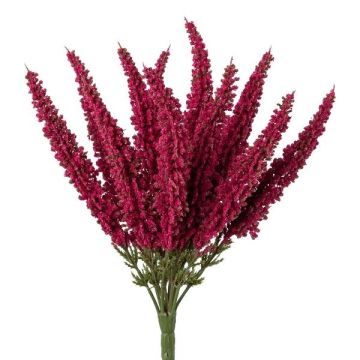 Konstblomma Erika MIRAKY, stickpinne, vinröd, 26cm
