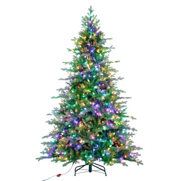 Konstgjord julgran SKOPJE SPEED, färgglada LED-lampor i diamantform, 230cm, Ø155cm Konstgjord julgran SKOPJE SPEED, färgglada LED-lampor i diamantform, 230cm, Ø155cm