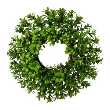 Konstgjord krans av buxbom ZATRI, grön, Ø28cm Konstgjord krans av buxbom ZATRI, grön, Ø28cm