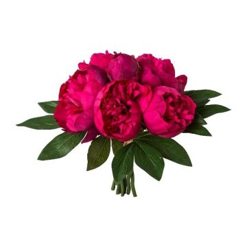 Konstgjord blomsterbukett med pioner SIRKO, cerise, 30cm Konstgjord blomsterbukett med pioner SIRKO, cerise, 30cm